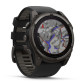 fēnix 8 – 51 mm -Solar -Sapphire - Carbon grey DLC titanium with Black/pebble grey silicone band - 010-02907-11 - Garmin